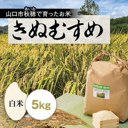 D193あいお（秋穂）で育ったお米 きぬむすめ 白米 5kg