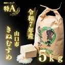 D395【ふるさと納税】 農家直送!山口市産新米「きぬむすめ」精米5kg