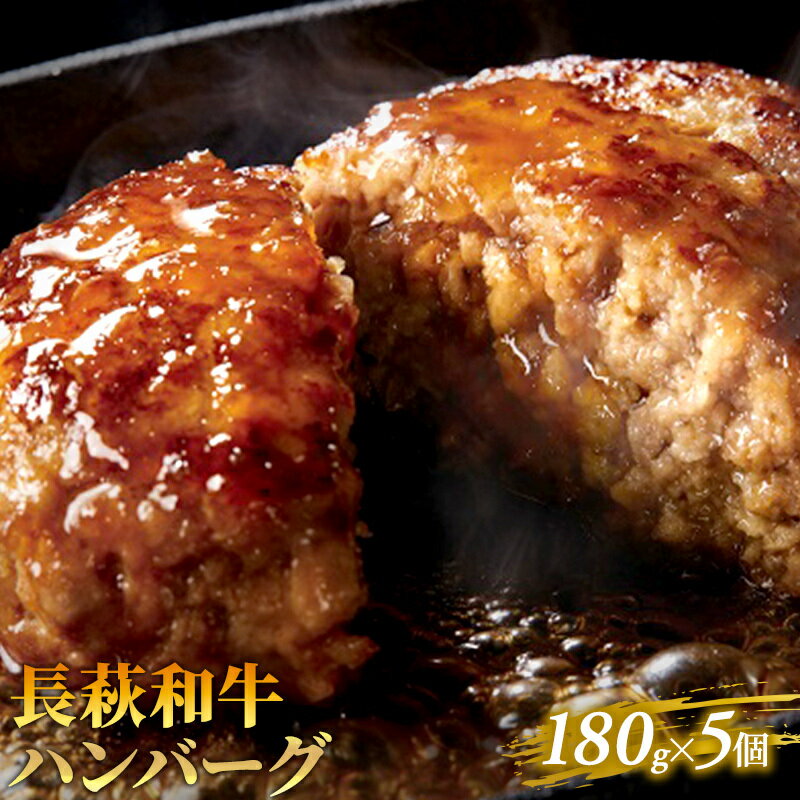 長萩和牛ハンバーグ　180g×5個　【お肉・ハンバーグ・牛肉・和牛ハンバーグ】