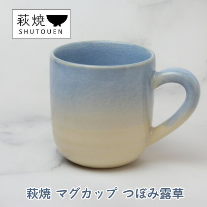 萩焼 マグカップ つぼみ露草 手作り 陶器　【萩市】