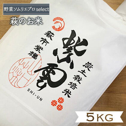 コシヒカリ 5kg 紫雲 野菜ソムリエ プロselect 萩のお米 萩市 紫福産 米 お米 白米　【萩市】