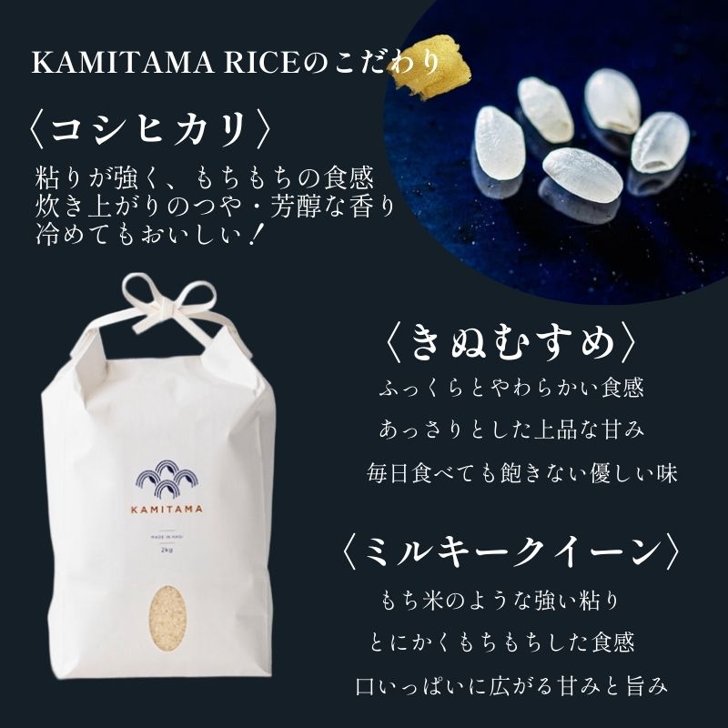 【ふるさと納税】定期便 三品種 米 令和7年 10kg×3回 コメ こめ 萩産 KAMITAMA