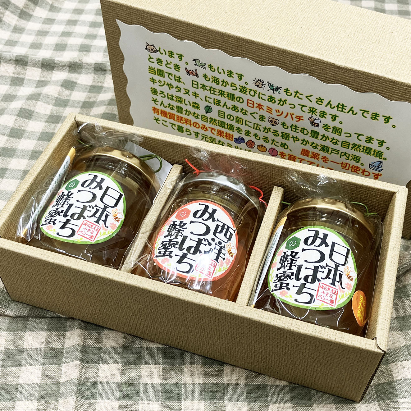 海の見える小さなベリー園の日本みつばちと西洋みつばちのハチミツ非加熱の食べ比べセット(C) 海の見える小さなベリー園 山口県 防府市 A-B41 はちみつ 国産 天然 純粋 食べ比べ 日本ミツバチ 西洋ミツバチ 希少 高級 贈り物 ギフト