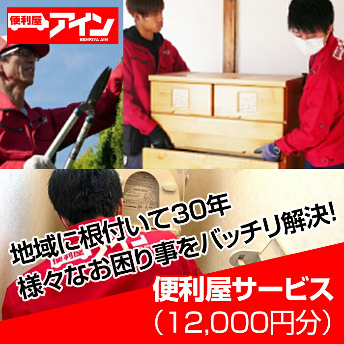 1位! 口コミ数「0件」評価「0」便利屋サービス（12000円分）　便利屋アイン岩国本店　※お申込み前にご連絡ください