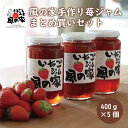【ふるさと納税】風の家 手作り 苺ジャム まとめ買いセット 大400g×5個 合計2kg おすそわけ 自家用 ごろごろ苺ジャム (10121)