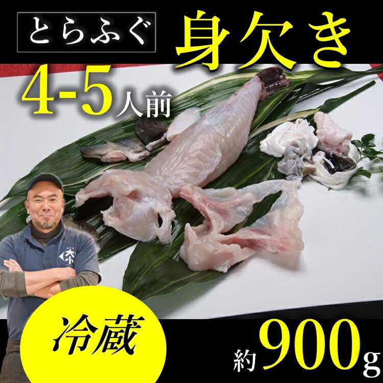 【ふるさと納税】 【期間限定】とらふぐ 身欠き 900～950g 干しひれ付き 冷蔵 フグ 河豚 長門市 (1376)