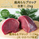 5位! 口コミ数「11件」評価「4.73」ジビエ 鹿肉 もも ブロック 精肉 ヘルシー 俵山「鹿肉ももブロック　1.2kg」(大小2パック程度)(1166)