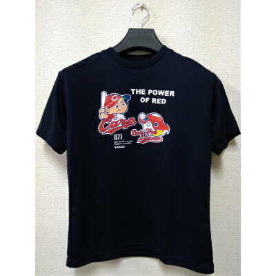 金魚ちょうちんTシャツ紺 カープコラボVer 〜こいときんぎょのあかいいとシリーズ〜