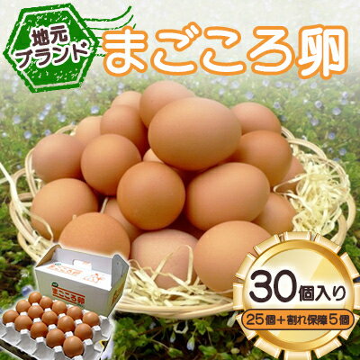 【ふるさと納税】「地元ブランド」まごころ卵30個入り(卵25個と割れ保障5個) 鶏卵(生食用)_ 卵 たまご 鶏卵 赤卵 純国産赤鶏 地元ブランド まごころ卵 割れ保障 人気 おすすめ 送料無料 贈答 ギフト プレゼント 【配送不可地域:離島】【1008773】 【ふるさと納税】「地元ブランド」まごころ卵30個入り(卵25個と割れ保障5個) 鶏卵(生食用)_ 卵 たまご 鶏卵 赤卵 純国産赤鶏 地元ブランド まごころ卵 割れ保障 人気 おすすめ 送料無料 贈答 ギフト プレゼント 【配送不可地域:離島】【1008773】