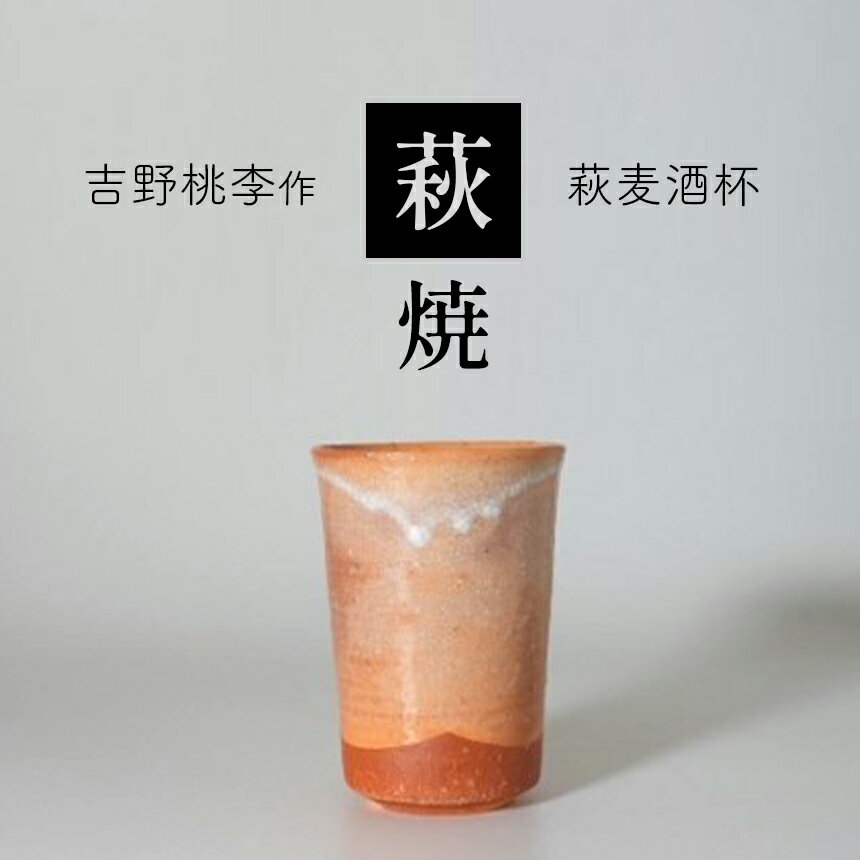 萩焼 吉野桃李作 萩麦酒杯 ｜ 和食器 食器 お洒落 オシャレ 工芸品 名産品 萩焼 麦酒杯 酒杯 キッチン 山口 美祢市 美祢 特産品