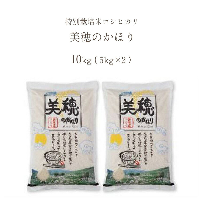 【ふるさと納税】 特別栽培米コシヒカリ 美穂のかほり 10kg ( 5kg×2袋 ) 減農薬 有機肥料 安心 安全 山口 美祢 特産品