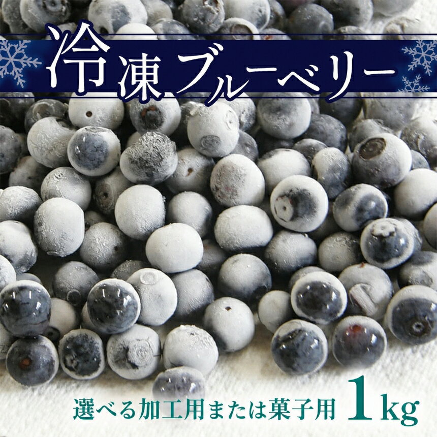 冷凍ブルーベリー( 加工用 or 菓子用) | 果物 くだもの フルーツ ブルーベリー 冷凍 選べる 菓子用 加工用 スムージー ジャム 1kg 山口 美祢市 美祢 特産品
