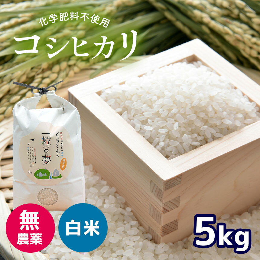 66位! 口コミ数「0件」評価「0」 無農薬 ・ 化学肥料不使用 コシヒカリ 5kg ＜発送期間：10月中旬以降＞ ｜ 有機農産物認証推進協会認定 精米 お米 米 こしひかり ･･･ 