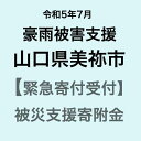 6位! 口コミ数「6件」評価「5」【令和5年7月豪雨災害支援緊急寄附受付】山口県美祢市災害応援寄附金（返礼品はありません）