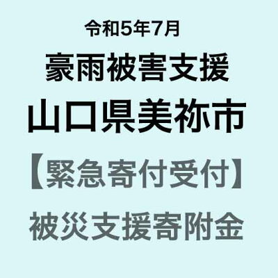 楽天ふるさと納税　【ふるさと納税】【令和5年7月豪雨災害支援緊急寄附受付】山口県美祢市災害応援寄附金（返礼品はありません）