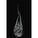 【ふるさと納税】<ガラス作家 橋本倫礼>花器「生い立つ」(小) 硝子 ガラス 花器 花瓶 橋本倫礼 贈り物 ギフト F6L-1243var