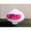【ふるさと納税】<ガラス作家 松尾具美>花器「飛花」 硝子 ガラス 花器 花瓶 松尾具美 贈り物 ギフト F6L-080var