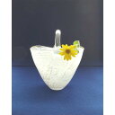 【ふるさと納税】<ガラス作家 池本美和>流線バスケット 硝子 ガラス 花入れ 花器 花瓶 池本美和 贈り物 ギフト F6L-462var
