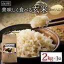 19位! 口コミ数「1件」評価「5」＜先行予約＞美味しく食べる玄米 2kg 玄米 金のいぶき 定期便 ご当地 グルメ 食品 F6L-637