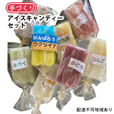 手づくりアイスキャンディー おまかせ8本　【お菓子・アイス】