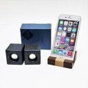 【ふるさと納税】藍木スピーカー凛セット | 雑貨 日用品 携帯スタンド スマホスタンド スマートフォンスタンド スピーカー 音楽プレーヤー セット 国産 檜 徳...