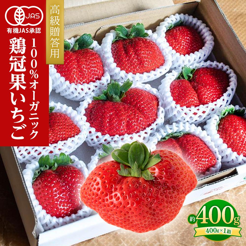 24位! 口コミ数「0件」評価「0」とくしまオーガニックいちご 鶏冠果いちご(400g) 先行受付【2025年1月より順次発送】 | フルーツ 果物 くだもの 食品 人気 おす･･･ 