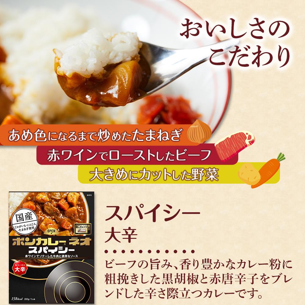 【ふるさと納税】ボンカレーネオ スパイシー後引く辛さ 大辛　200g×30個 | 食品 加工食品 人気 おすすめ 送料無料