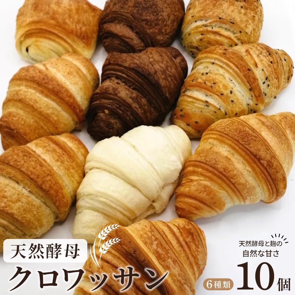 【ふるさと納税】天然酵母 クロワッサン 8種類 計10個セット | ベーグル ご家庭用 パン パンセット クロワッサンセット 詰合せ パン詰合せ おかずパン シ...