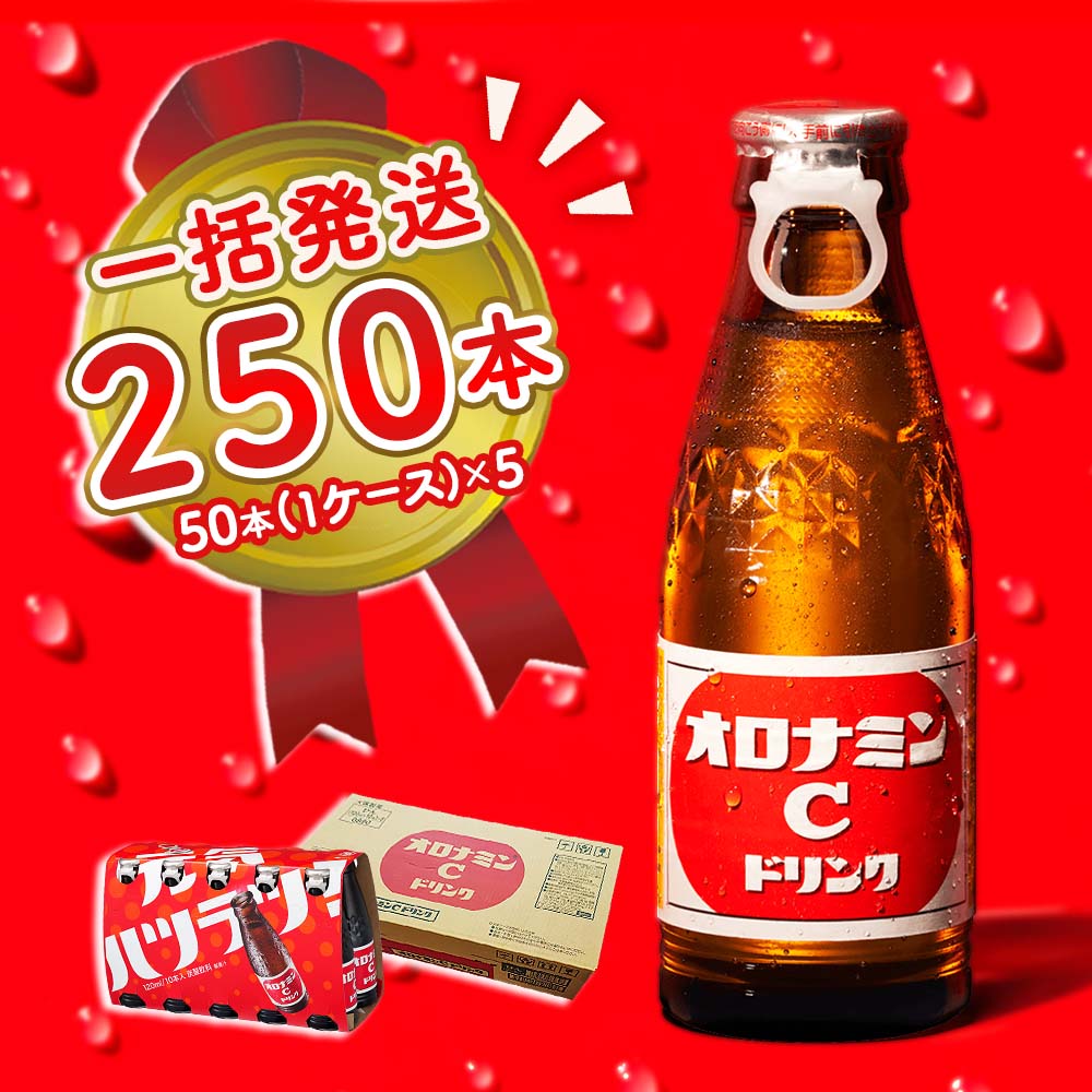 【ふるさと納税】オロナミンC 250本 (50本×5ケース) まとめてお届け 一括発送 瓶 大塚製薬 炭酸飲料 栄..