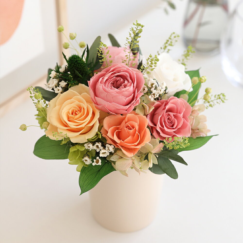 プリザーブドフラワー ラヴィ [Fine] |花 ギフト プレゼント アレンジ おしゃれ 母の日 誕生日 結婚祝い 退職祝い お祝い