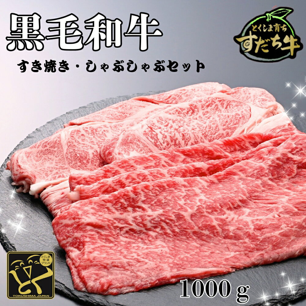 【ふるさと納税】黒毛和牛 すだち牛 ロース＆赤身（もも）各500g｜赤身 国産 牛肉 冷凍 お肉 グルメ ギ..