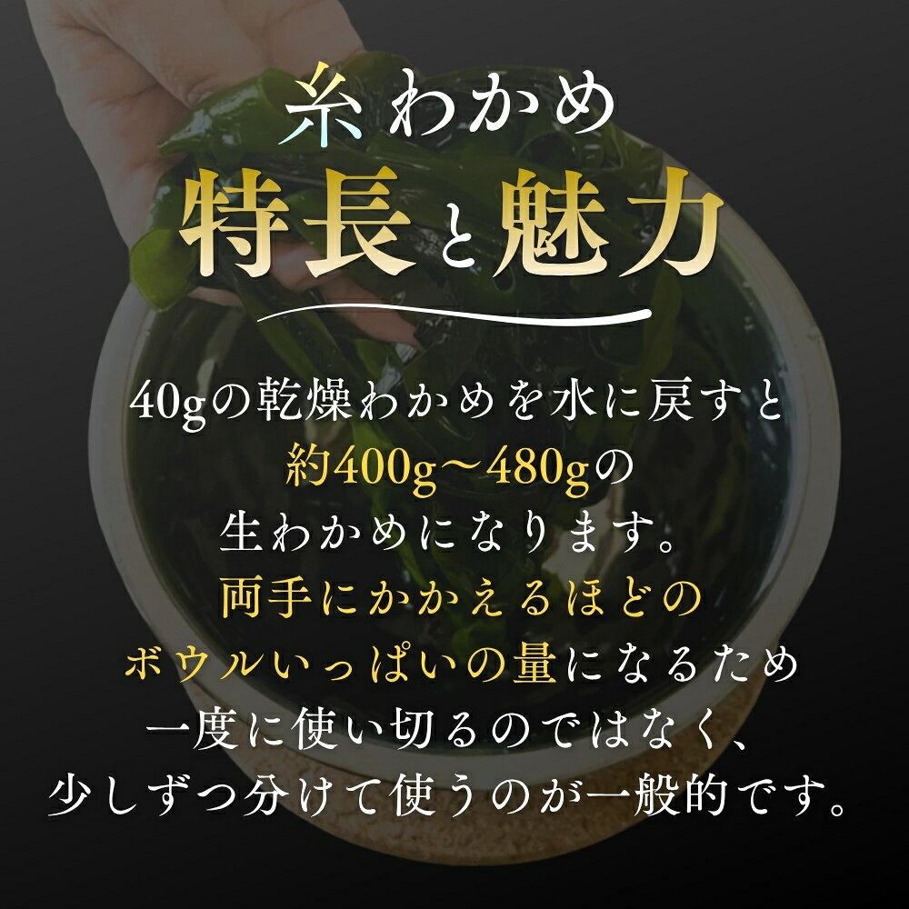 【ふるさと納税】鳴門市里浦産 糸わかめ 120g ＜貴彩＞ ｜ 鳴門わかめ 国産 徳島 ギフト 贈り物 f362026-naruto-10000757 徳島県鳴門市 サンプル画像3