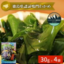【ふるさと納税】鳴門カットわかめ 30g×4袋< ヤマハチ八幡商店 > |徳島県認証 鳴門 わかめ 国産 徳島 小分け ギフト 贈り物