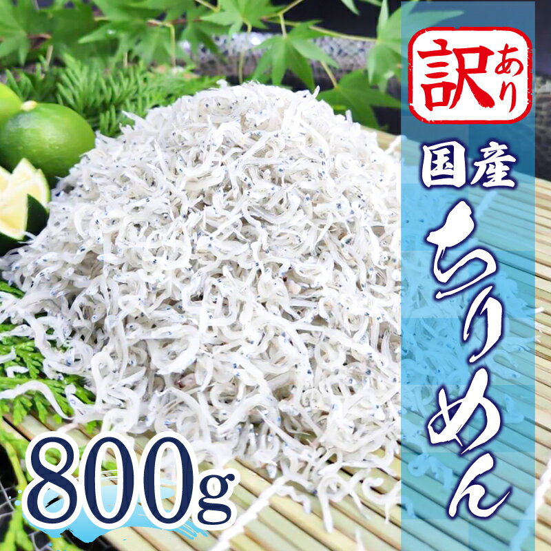 【ふるさと納税】 訳アリ ちりめん 800g 冷蔵 国産 新鮮 鮮度 訳アリ 小分け しらす 魚 魚介類 小魚