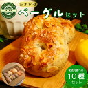 【ふるさと納税】 ベーグル おまかせ 10種 セット 冷凍 パン サンド 国産 小麦 フルーツ おやつ 朝食 詰め合わせ ベーグル専門店 小松島市 もちもち む...