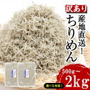 【ふるさと納税】 訳あり ちりめん 選べる容量 500g 1kg 1.5kg 2kg 国産 しらす ちりめんじゃこ 鰯 いわし 魚 海鮮 魚介 類 干物 乾物 ...