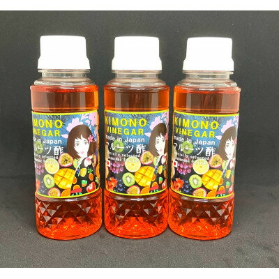 【ふるさと納税】【KIMONO VINEGAR】フルーツ酢ジュース(国産いちご酢)180ml　16本/cs　【1375658】