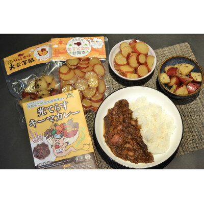 4位! 口コミ数「0件」評価「0」徳島県産　地元素材ゴロゴロキーマカレー&なると金時アソート　プレミアム【1419537】