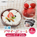 【ふるさと納税】【KIMONO FRUITS】アサイーピューレ(冷凍)100g×10個 & 冷凍 徳島産いちご 【配送不可地域:離島】【1484595】