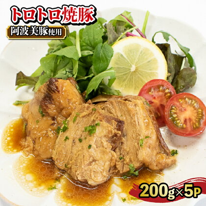 焼き豚 焼豚 本格 チャーシュー 無添加 小分け 5パック 豚 ウデ肉 おかず 主菜 お惣菜 おつまみ お手軽 レトルト 便利 簡単調理 時短調理 しょうゆダレ 角煮 煮豚 ご飯のお供 チャーハン 肉厚 阿波美豚 お取り寄せ グルメ リーベフラウ