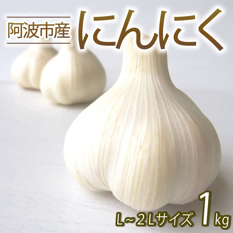 【ふるさと納税】 にんにく 農薬不使用 Lサイズ 2Lサイズ 1kg 野菜 新鮮 ニンニク 阿波市 徳島県のサムネイル