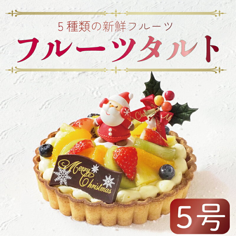 【ふるさと納税】 クリスマスケーキ 5号 フルーツタルト 冷凍 フルーツ スイーツ お菓子 阿波市 徳島県