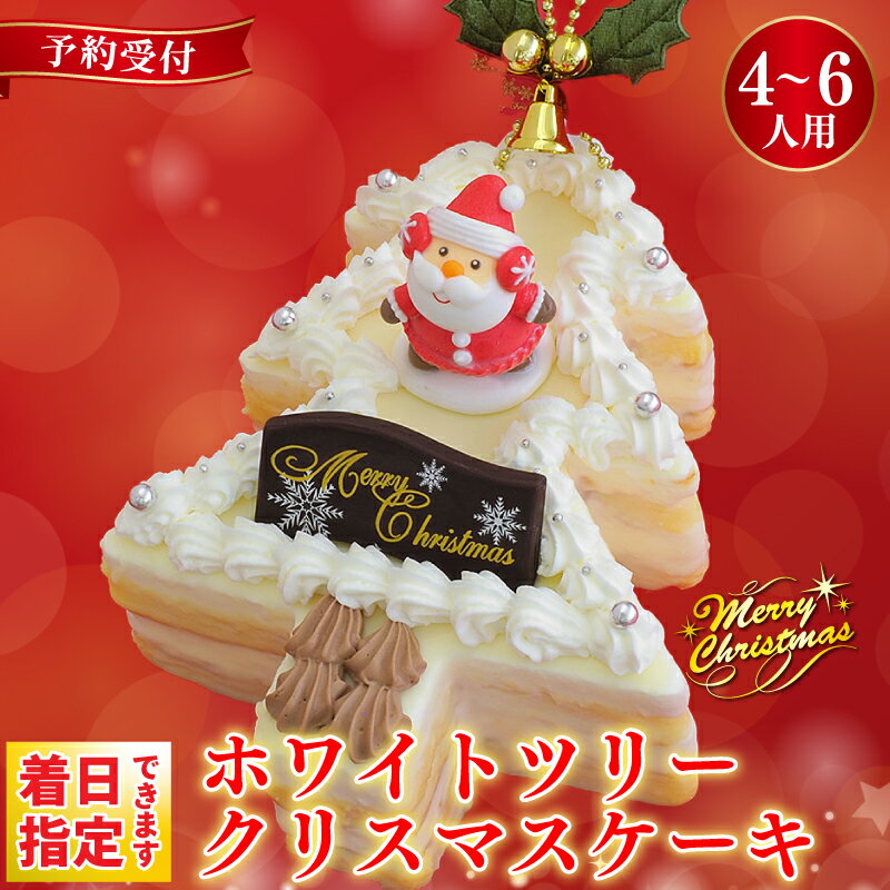 【ふるさと納税】 日時指定可 クリスマスケーキ 18×13cm 4～6名様用 オレンジ クリスマス  ...