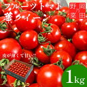 【ふるさと納税】 フルーツトマト 1kg 産地直送 高糖度 薄皮 旬 幻のトマト トマト リコピン ビタミンC 野菜 美容 栄養 甘い おいしい お弁当 夕飯 サラダ おかず 岡田之 野菜 徳島 三好 みよし