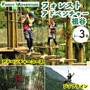 【ふるさと納税】 フォレストアドベンチャー祖谷 1〜3名 アドベンチャーコース 利用券 ジップライン アクティビティ 徳島県 三好市 みよし 体験 観光 旅行 ...