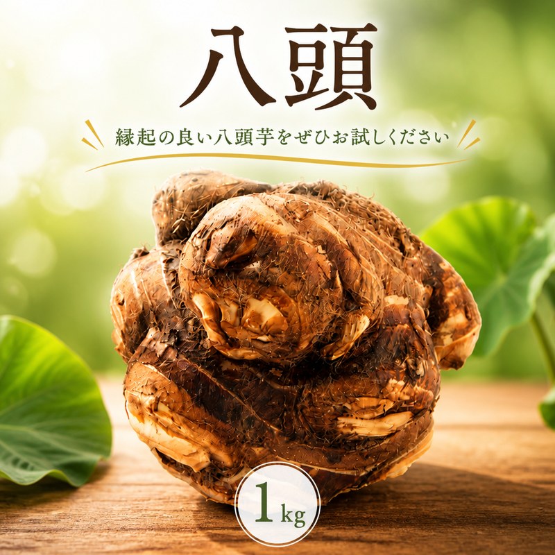 《先行予約》 八頭 1kg 里芋 サトイモ 縁起野菜 希少 伝統野菜 こいも 煮物 徳島 三好市 旬 お節料理 八つ頭芋 ヤツガシラ