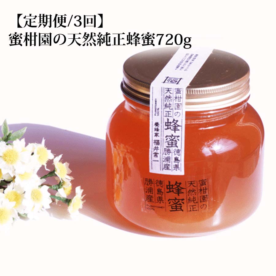 17位! 口コミ数「0件」評価「0」【定期便3回】蜜柑園の天然純正蜂蜜 720g