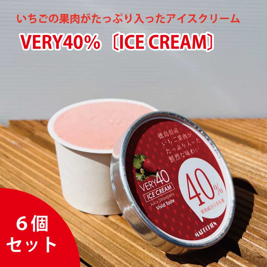 VERY40% マルチ園のいちごアイスクリーム6個