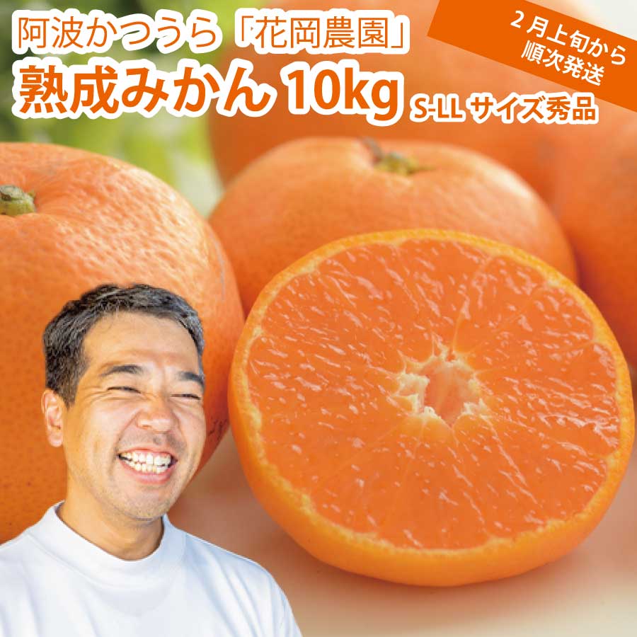 【ふるさと納税】花岡農園 熟成みかん 秀品 S-LLサイズ 10kg