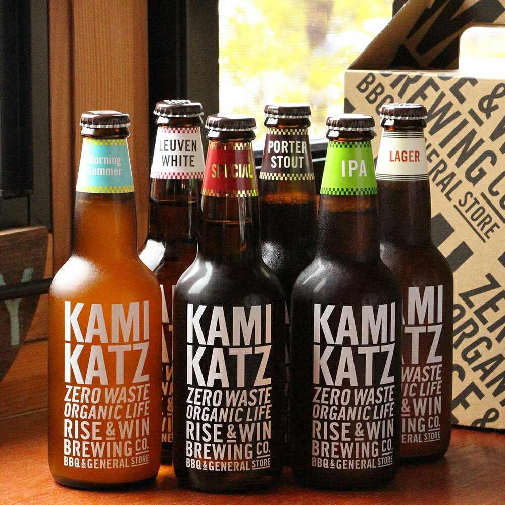 【ふるさと納税】【KAMIKATZ BEER】 ブリュワーズセレクト「6本飲み比べセット」《90日以内に順次出荷(土日祝除く)》 | お酒 飲み比べ 6缶 クラフト ビール ギフト お土産 内祝い お祝い プレゼント 誕生日 カミカツビール RISE＆WIN BREWING 送料無料･･･